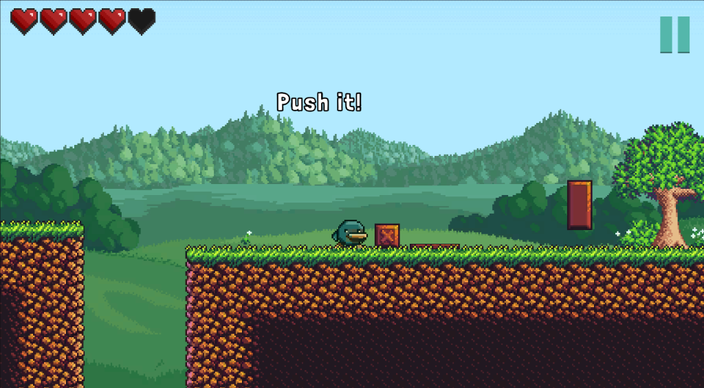 LunaLand Screenshot - Push puzzle